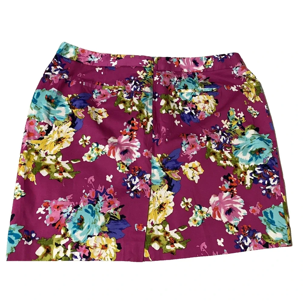 NWOT Charter Club Womens Pink Floral Pencil Skirt Size 22W Fairy Romantic Office